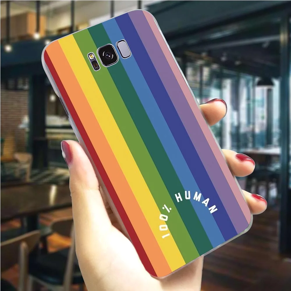 

Gay Lesbian LGBT Rainbow Pride ART Phone Cover For Galaxy A8 Case A3/A5 A6 A8 Plus/A7 A9 2018 A10 A20 A30 A40 A50 A60 A70 M40
