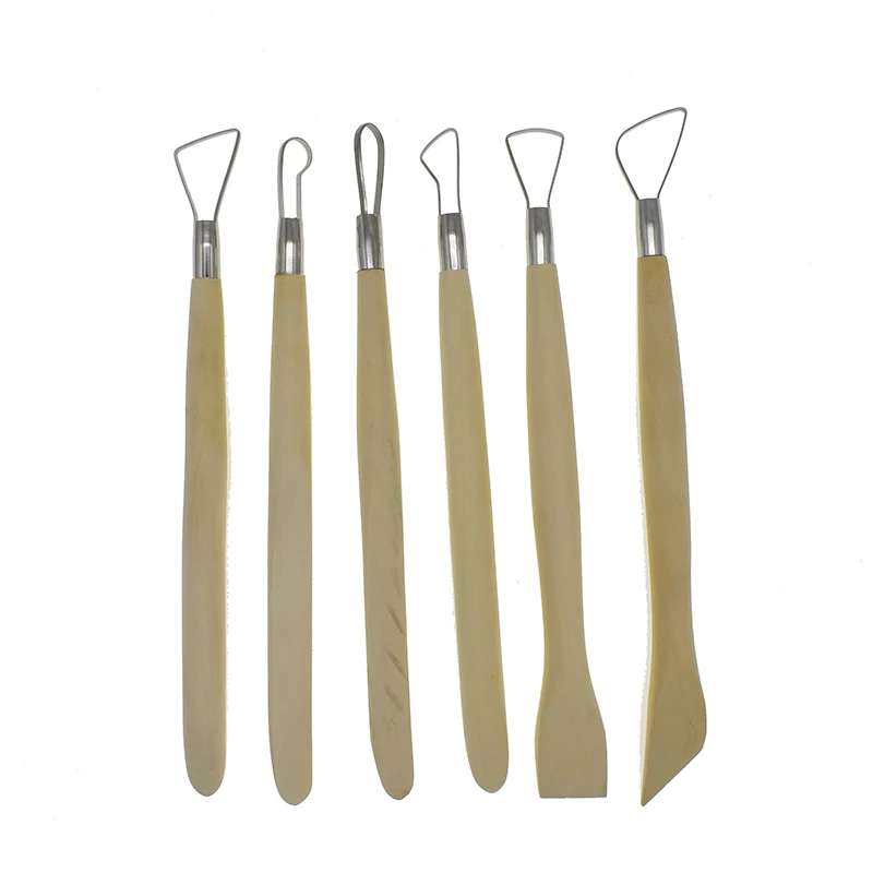 

Polymer Clay Tool Double Head Wood Sculpting Pottery Ceramic Tools for Beginners Scraper Hobby Modeling Tools