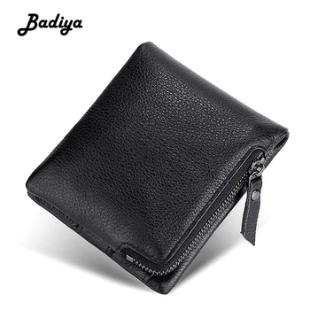 

Multifunction RFID Men Wallet Genuine Leather Clutch Bag Short Bifold Billfold Multi-card Slots Card Holder Male Coin Purse