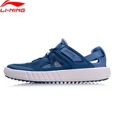 Клиренс) Li-Ning для мужчин воды открытый Аква обувь носимых пляж подкладка светильник вес воды сандалии кроссовки AHLN001 XYD123