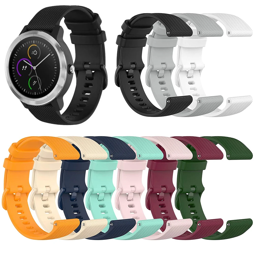 Cinturini Compatibili Con Cinturini Garmin Vivoactive 3/Vivoactive 3 Music/Forerunner 245/Vivomove Hr, Cinturini In Silicone Da 20Mm