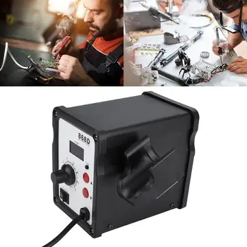 

868D 220V Soldering Station Rework Station Soldering Iron Heat Gun Welding Stand Equipped with Sensor Switch on Handle