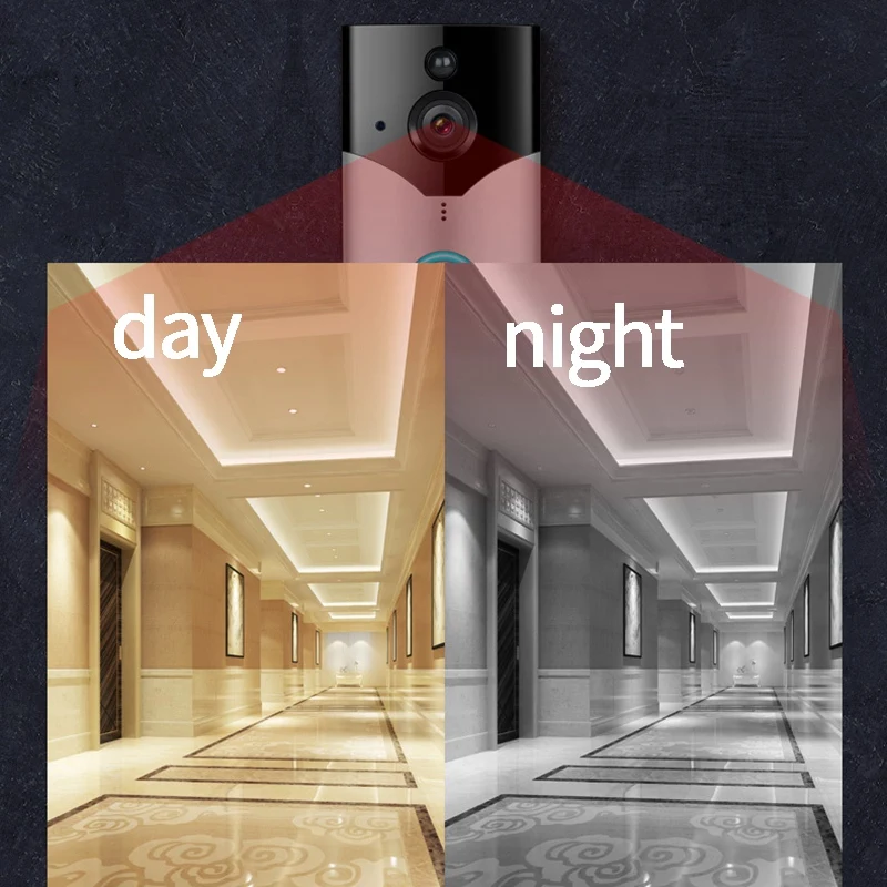 Wireless WiFi Video Doorbell Camera IP 720P Ring Door Bell Video Intercom Two Way Audio APP Control Infrared Night Vision