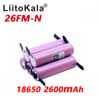 

New 100% Original Liitokala 18650 2600mAh battery ICR18650-26FM Li-ion 3.7 V rechargeable battery