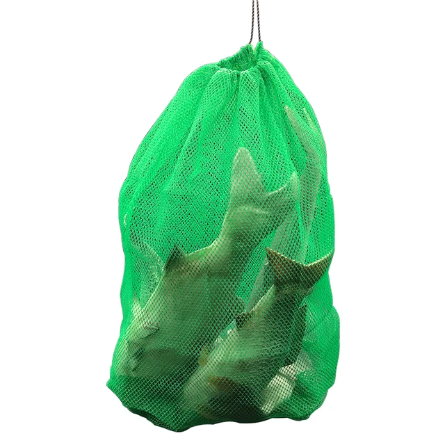 Mesh bag plastic nylon mesh bag net bag folding fishing fishing gear  thickening small grid nets