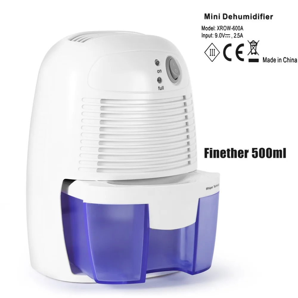 EU Removable Quiet Small-Size Thermo-Electric Dehumidifier for Smaller Room Cupboard Basement Attic Stored Boat RV Antique Car