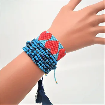 

ZHONGVI Delica MIYUKI Bracelet Women Bohemian Heart Bracelet 2020 Love Couple Jewelry Boho Chic Pulseras Mujer Bileklik Crystal