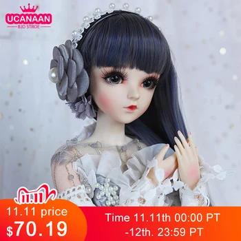 

60CM BJD Dolls 18 Ball Joints Doll Palace Princess Style With Full Outfits Dress Wig Shoes Makeup Girls Dress Up Toys