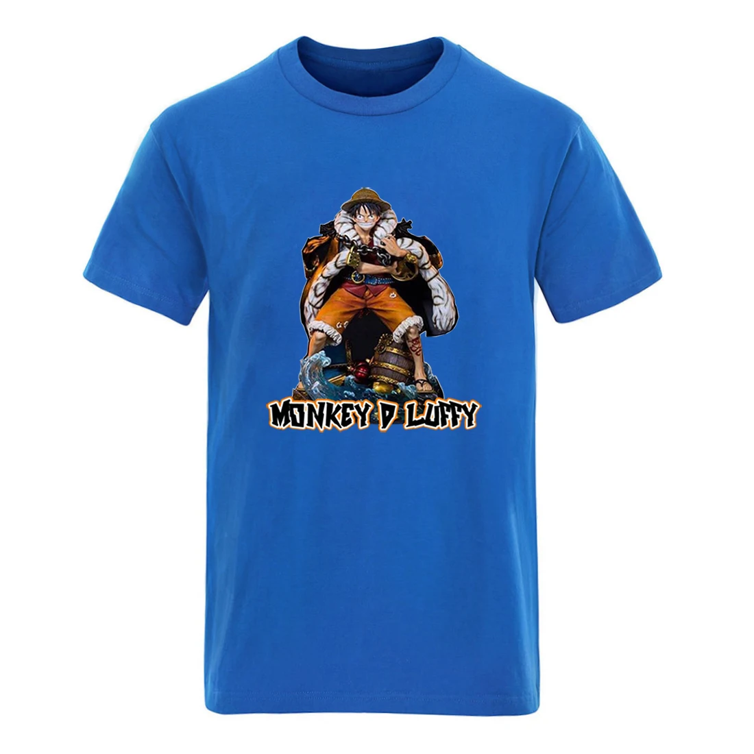 

One Piece Print Oversize Round Neck T shirt Mans High Quality Summer Clothing Tees Male S-3XL New Arrival Tees Graphic Camisetas