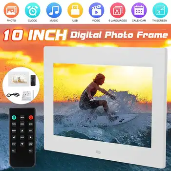 

10 inch HD 1080P Digital Photo Frame Screen LED Backlight Digital Photo Frame Electronic Album Picture Music Movie Full Function