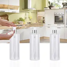 500 мл пустая бутылка прозрачная простая бутылка для хранения продуктов для ванной комнаты Органайзер коробка для пены эмульсии ручная стирка