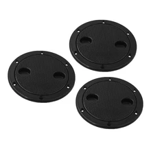 3 шт морской пластик 100 мм/" палубная пластина-черная инспекционная пластина для лодки RV