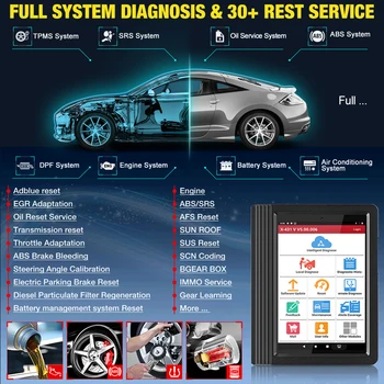 Launch X431 V 8 Full System Auto Diagnostic-Tool Support BT/Wifi 2 years update online OBD2 code reader Coding X-431 V scanner 2
