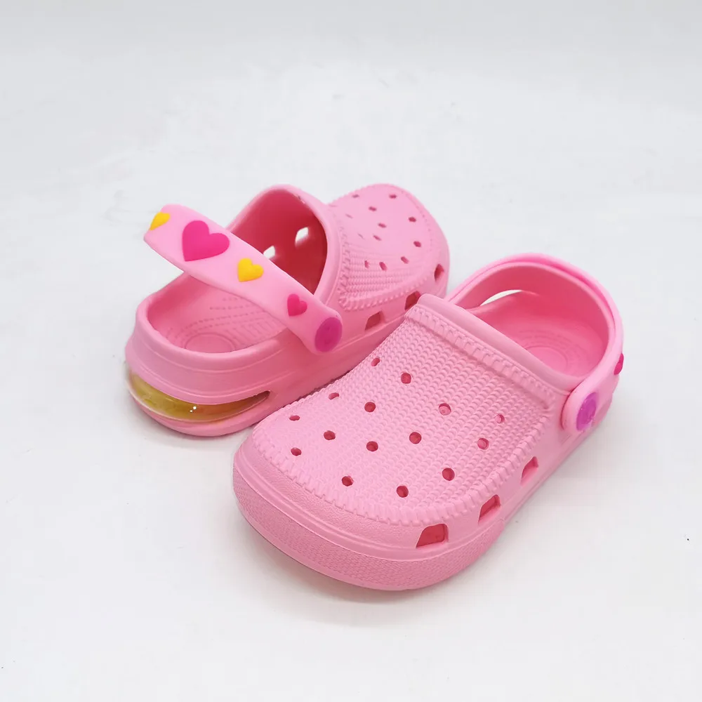 NEW KIDS GIRLS SUMMER MULES SANDALS CARTOON CLOGS CAVE HOLE AIR CUSHION MULES SLIPPER SHOES SIZE EU28 29 30 31 32 33 34 35