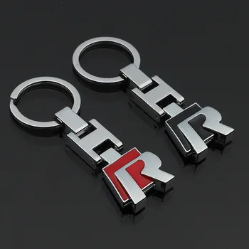 

H Button Metal Keychain for V W R Sport Key Rings Keyholder Car Logo Emblem AD Gift