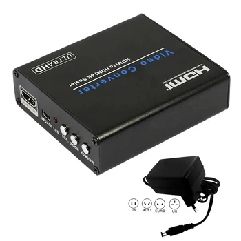 

HDMI to HDMI 4K Scaler amplifier HDMI down/upscaler with Zoom+aux audio 3D 1080P for PS4 PS3 HDTV Blue-DVD