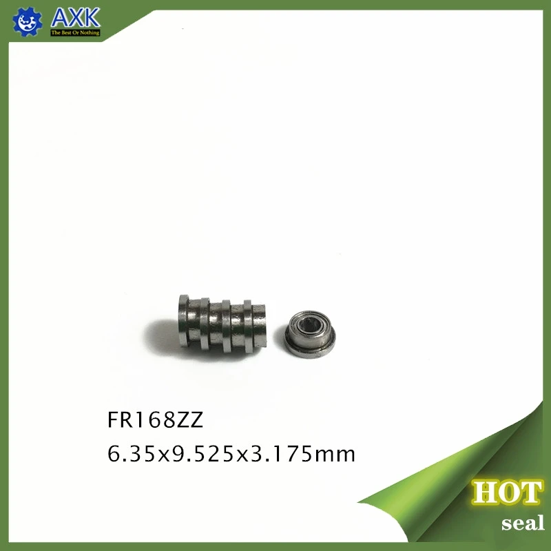 FR168ZZ Flange Bearing 6.35x9.525x3.175 mm ABEC-1 10 PCS Inch Flanged FR168 Z ZZ Ball Bearings