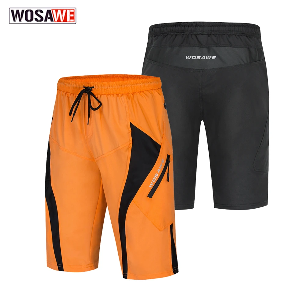 

WOSAWE Autumn Men's Cycling shorts Quick dry Mountain Road MTB Cycling Shorts Motobike Riding Short Reflective basketball shorts