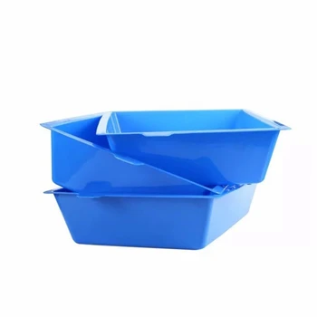 

New 3Pcs Cat Potty Semi-Closed Splash Cat Toilet Litter Box Plastic Potty Set Pet Supplies 3 Interlocking Tray Easy To Use