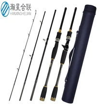 4 Секции Удочка Для Приманки 1,8 м/2,1 М/2,4 м/2,7 м/3,0 м углеродное спиннинговое удилище для путешествий m мощное Литье Удочки для рыбалки Vava De Pesca