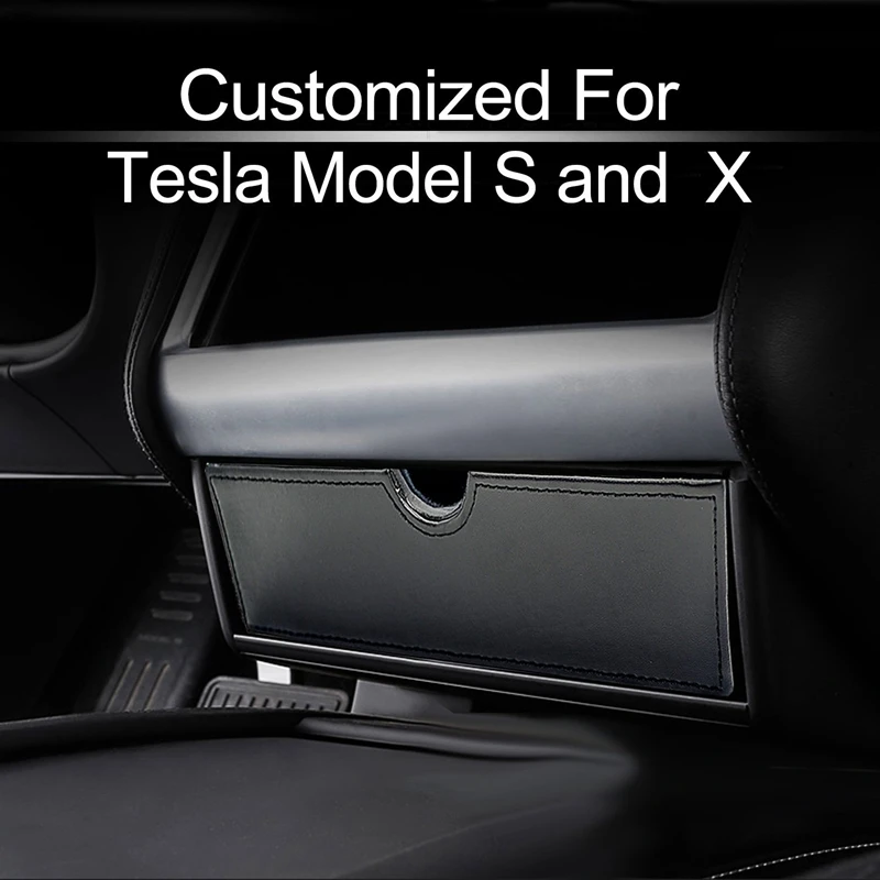 Черная центральная консоль ящик для хранения ящик лоток для Tesla модель X модель S контейнер для хранения содержание коробка аксессуары для салона автомобиля