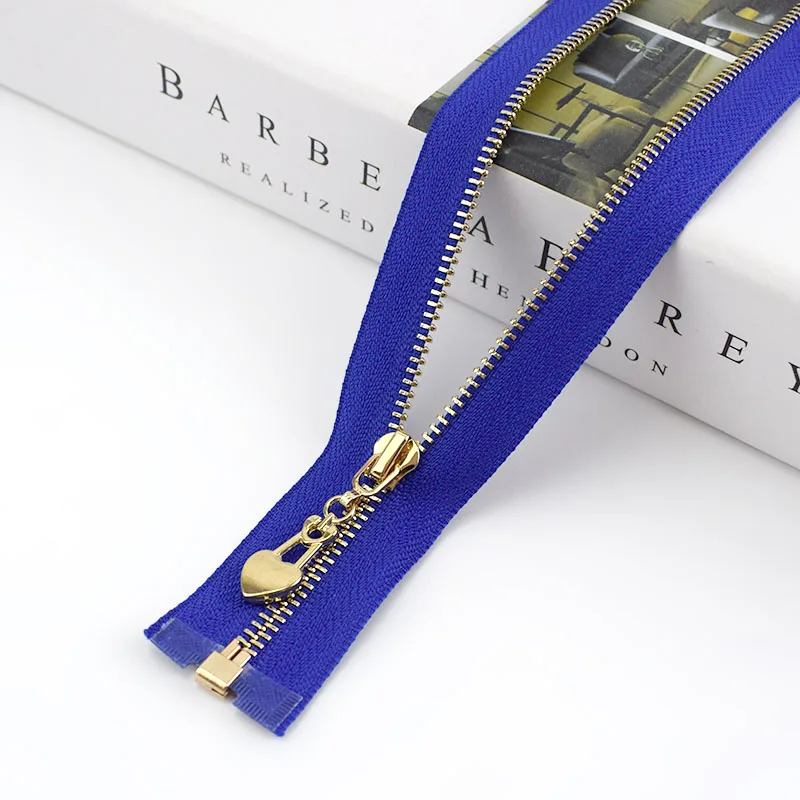 royal blue 10/30 шт. металлическая молния 3# с открытым концом 40 см с золотыми зубьями для застежки-молнии для пошива сумок кошелек пуховик, куртка, юбка, Костюмы аксессуары ZA038 - Цвет: royal blue