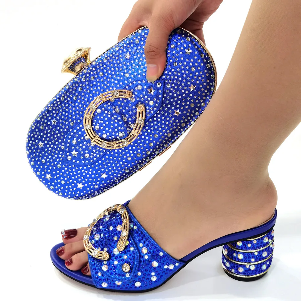 OLOMM Italian Designer Shoes and Bags Matching Set Nigerian Women Party  Pumps High Heels Rhinestone Women Wedding Shoes!ZX1 1|Women's Pumps| -  AliExpress