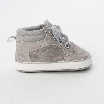 

Newborn Shoes PU Leather Boys Girls First Walkers Sneakers Soft Infants Crib Shoes Fashion Lace-up Bebe Baby Shoes.DX208C
