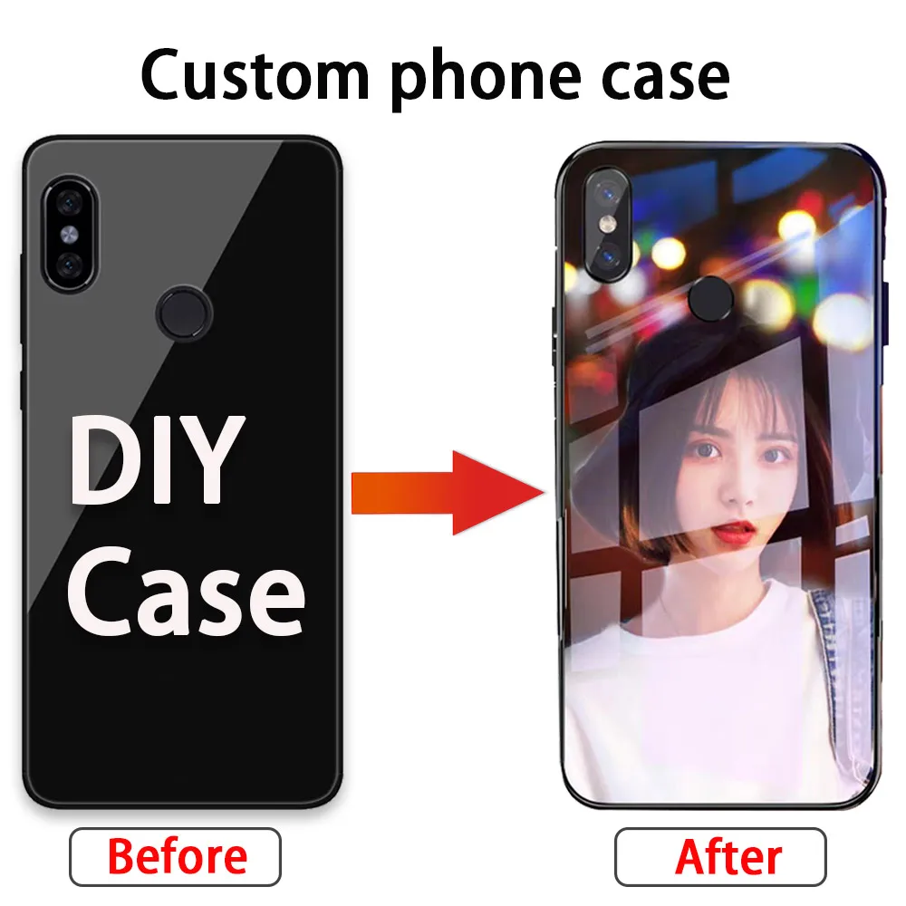 01 Персональный индивидуальный чехол для телефона XIAOMI 8 9 A3 Чехол DIY стеклянный чехол для Redmi 9T Redmi Note 8 7 6 7A чехол Уникальный индивидуальный дизайн - Цвет: 01