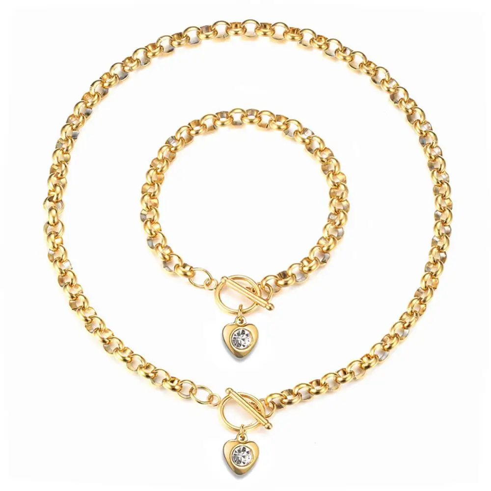 تصميم جديد الفولاذ المقاوم للصدأ كريستال القلب مجم...