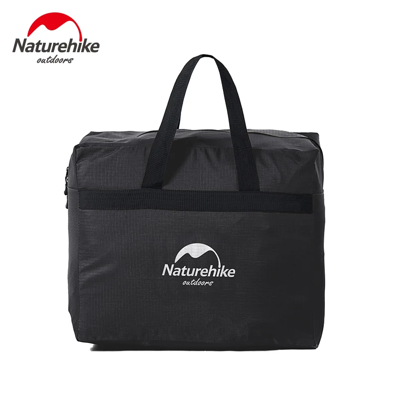 Naturehike Folding Large Capacity Storage Bag Outdoor Ultralight Durable Bags Duffel Bag Portable Travel Camping 45L 100L - Цвет: 45L Black