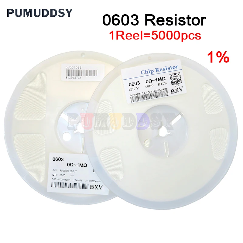 

5000 шт. 0603 резистор SMD точность 1% 0 Ом ~ 10 м Ом 1K 2,2 K 10K 100K 0 1 10 100 150 220 330 Ом 1R 10R 100R 150R 220R 330R