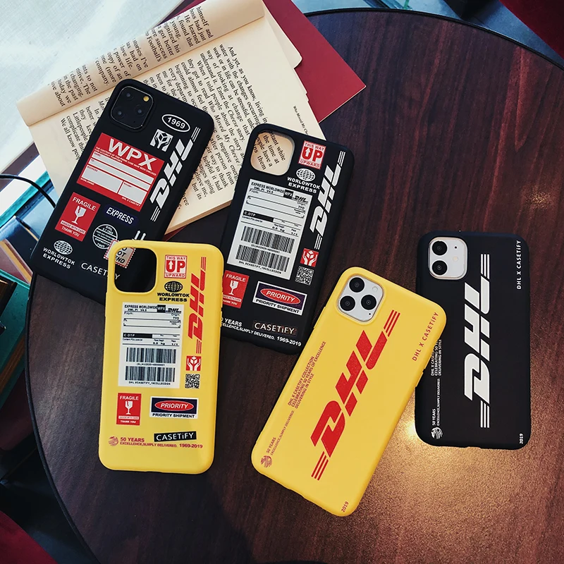 Dhl Express Soft Case For Iphone 12 11 Pro X Xs Max Xr 8 7 6 6s Plus Matte Silicone Phone Cover 50th Anniversary Coque Fundas