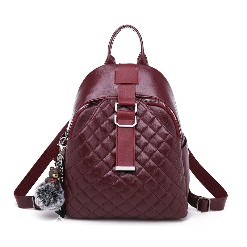 Женский рюкзак женский стиль Модный корейский стиль универсальный модный изящный рюкзак с ромбами школьная сумка для студентов