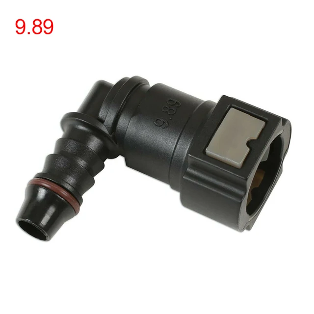 Car Fuel Line Quick Connect Hose Coupler ID8 7.89 9.89 11.8 Rubber Nylon Oil Line Pipe Connector Disconnect Release Hose Fitting 9.89-ID8 bend