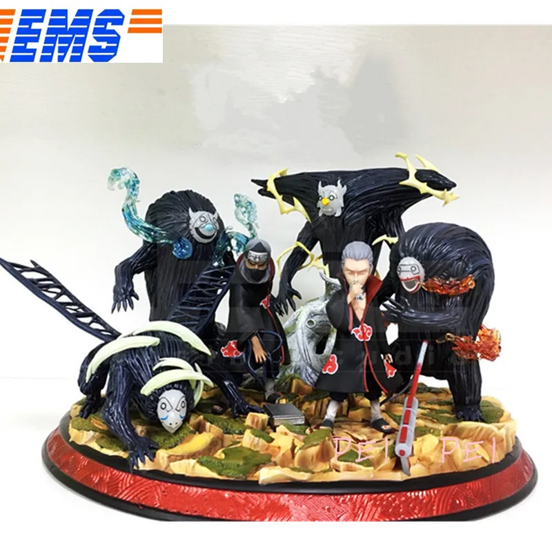 

Anime Statue NARUTO Akatsuki Member Hidan & Kakuzu Full-Length Portrait Art Craft Bust GK Action Figure Collectible Model Toy