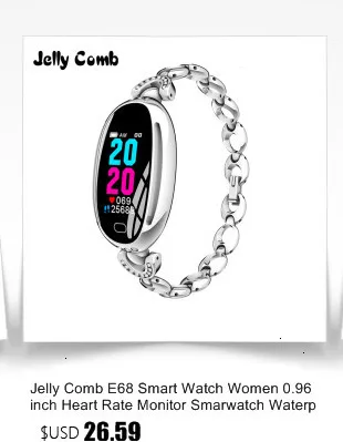 Jelly Comb Модные женские Смарт-часы 0,96 дюймов монитор сердечного ритма умный Браслет монитор сна умные часы для девочек подарок