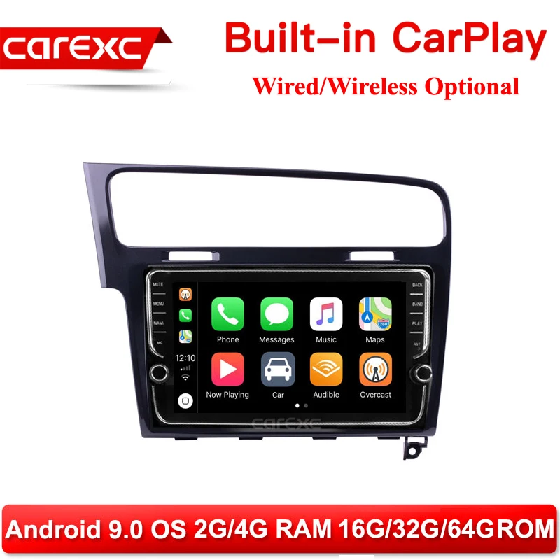 Автомобильный мультимедийный плеер CarExc на Android 9 0 для VW Volkswagen Golf 7 2013 2014 2015