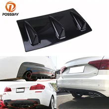 Posbay ABS Автомобильный задний бампер диффузор Универсальный для
