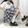 CHAOZHU Black White Jk Uniform School Girls Lolita Cosplay Accessories Socks Girls Cotton Knitting Lace Top Loose Rib Sockken ► Photo 2/6