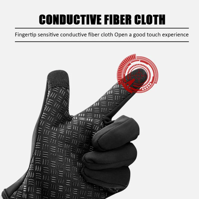 Winter Gloves For Men Splash-proof  Warm Touchscreen Sport Fishing Ski Cycling Windproof Nonslip Motorcycle Women Gloves 4