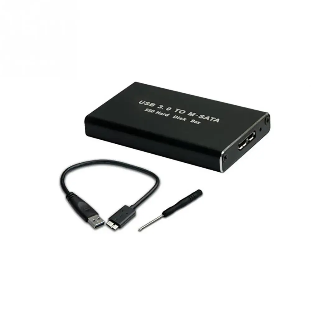 Hdd box MSATA для USB 3,0 Корпус жесткого диска чехол адаптер кабель чехол алюминиевый 2,5 ''disco duro externo hdd док-станция