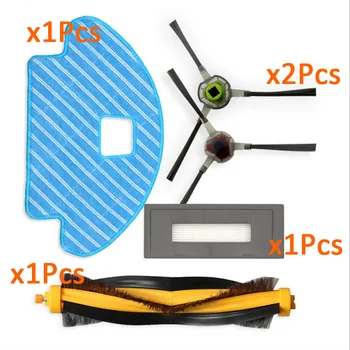 

Main Brush Filter 2 Side Brushes Mop Pad Kit Replacement For Ecovacs DG3G-KTA DEEBOT OZMO 930 Cleaning Parts Filter Roll Brush