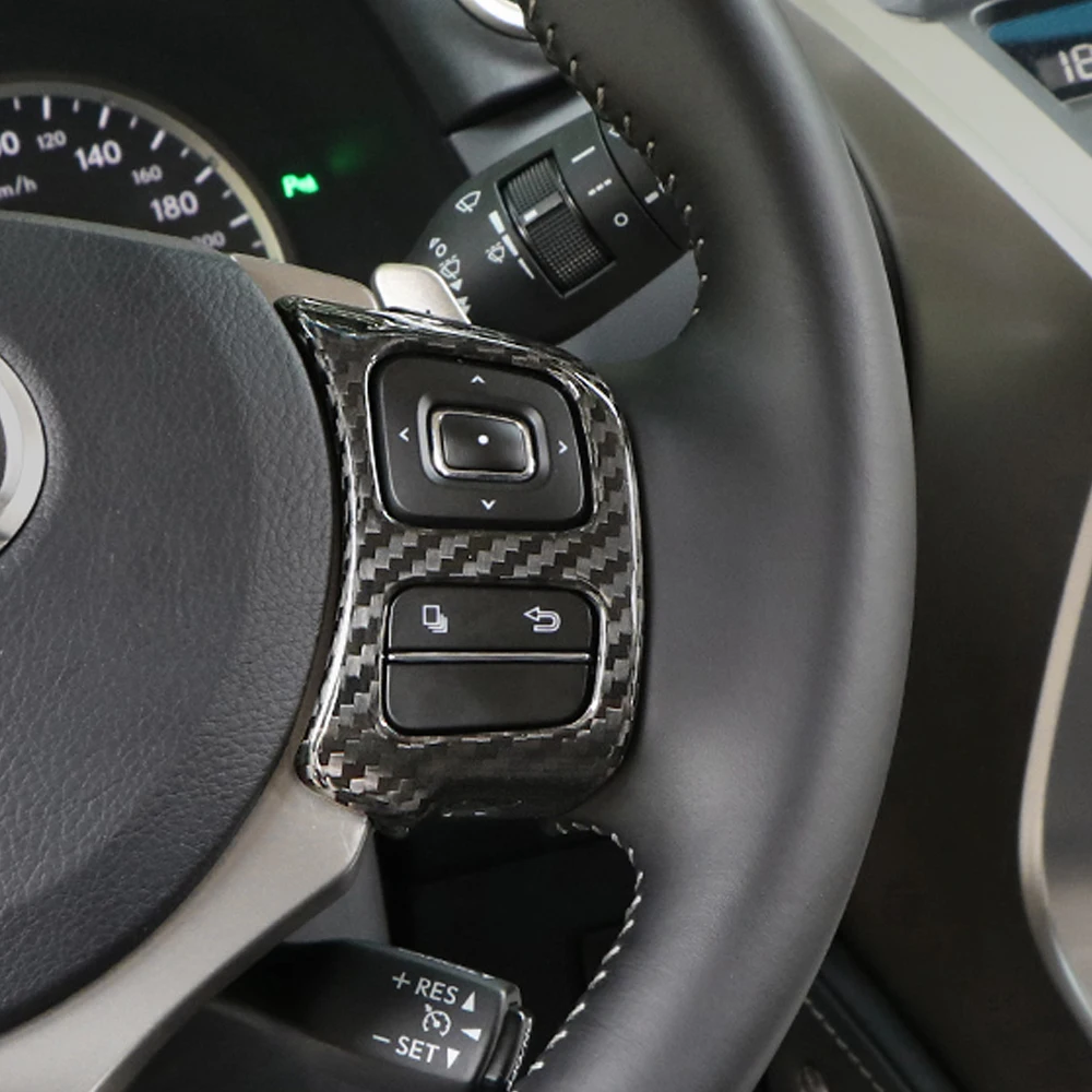 Gelinsi для LEXUS NX200 NX200t NX300 NX300h панель рулевого колеса автомобиля крышка Реальные углеродного волокна отделка рамка стикер аксессуары