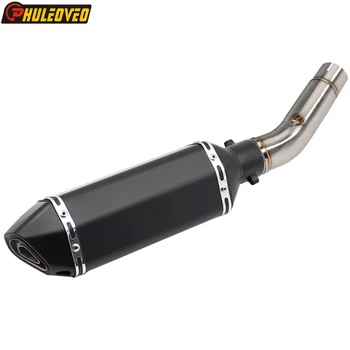 Motorcycle Exhaust System Middle Link Pipe for Honda CB400 2008-2017 Motorbike Muffler Exhaust Silencer for CB 400 Escape Motos