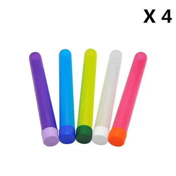 

4pcs Pill Case Joint Holder Cigarette Paper Tube Portable Seal Storage Small Pill Box Cigarette Sealed Container