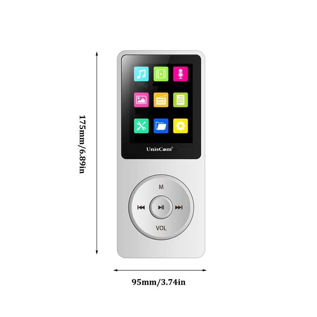 X02 1,8 дюймовый дисплей Спортивный Mp3 Mp4 качество звука без потерь Музыкальный плеер карта с экраном рекордер ручка Walkman