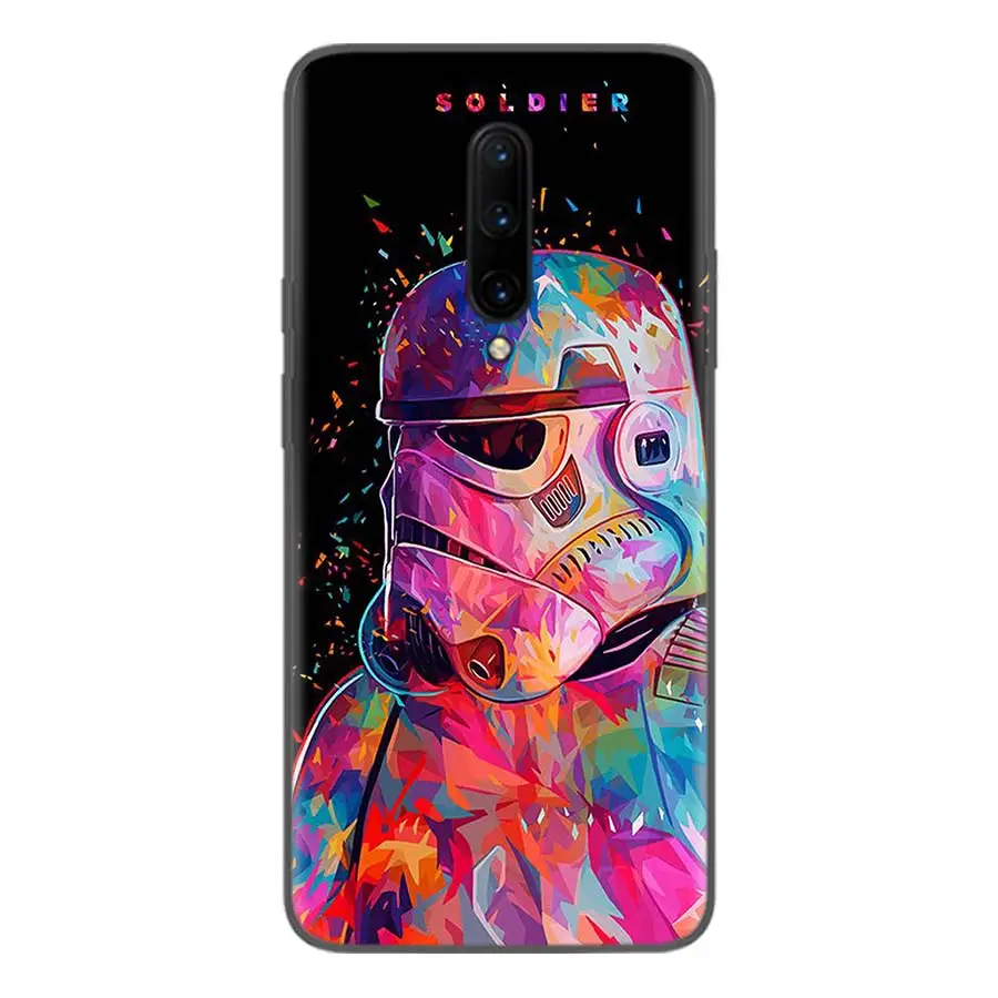 Звездные войны черный чехол для Oneplus 7Pro 1+ 7 Pro 6 6T 5 5T 3T художественный подарок узорчатый мягкий чехол для телефона - Цвет: BS176-1