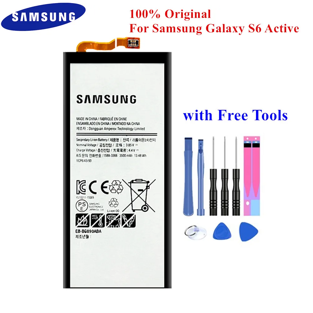 Батарея EB-BG890ABA для Samsung Galaxy S6 Active SM-G890A SM-G870A 3500 мАч телефон литий-полимерная батарея Batteria Akku емкостью+ Инструменты