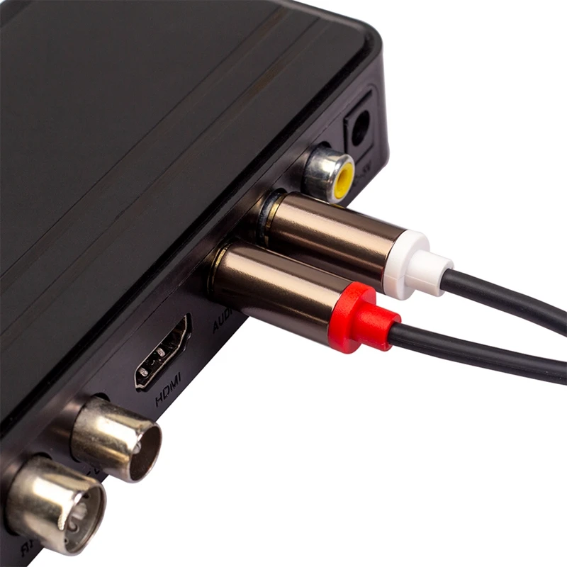 2RCA to 2 RCA Male Gold- o ̺, RCA o ̺ 1M Ȩ þ DVD TV CD   ڽ